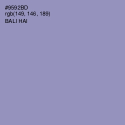 #9592BD - Bali Hai Color Image